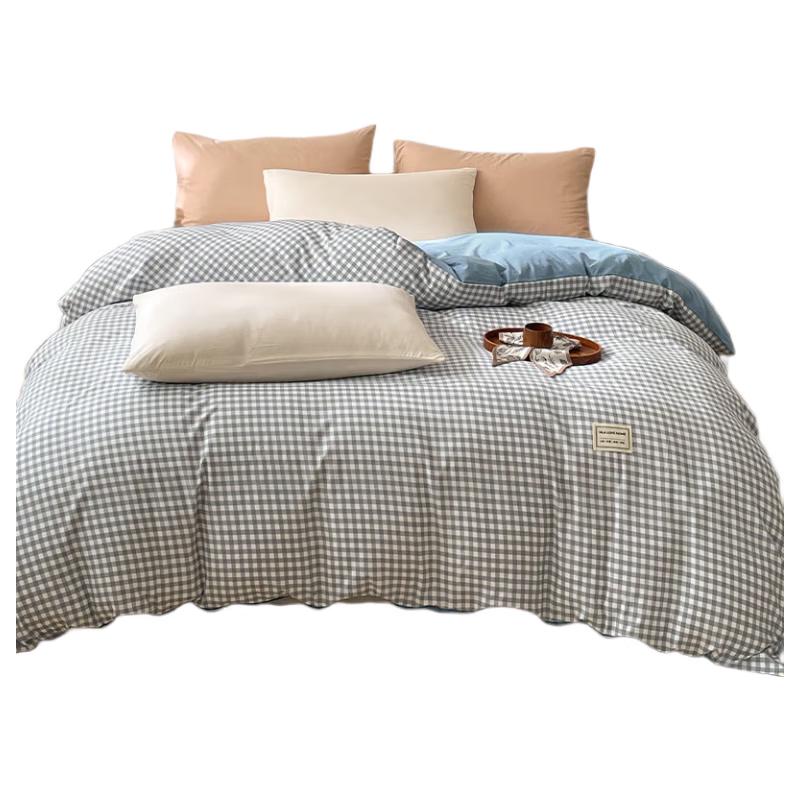 HLA Washed Cotton 3-Piece Bedding Set