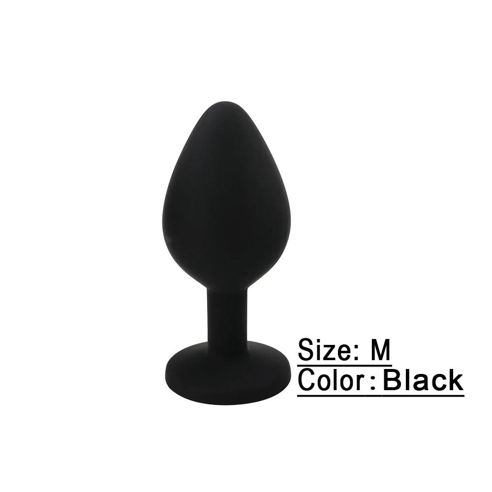 S/M/L Silicone Anal Plug Diamond Butt Plug G-spot Vestibular Stimulator Masturbator Erotic Bullet Anal plug Sex Toys for Adults