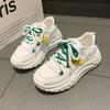 Lightweight shoes shock-absorbing running soft-soled sneakers for women's new spring versatile thick-soled mesh dad shoes for women