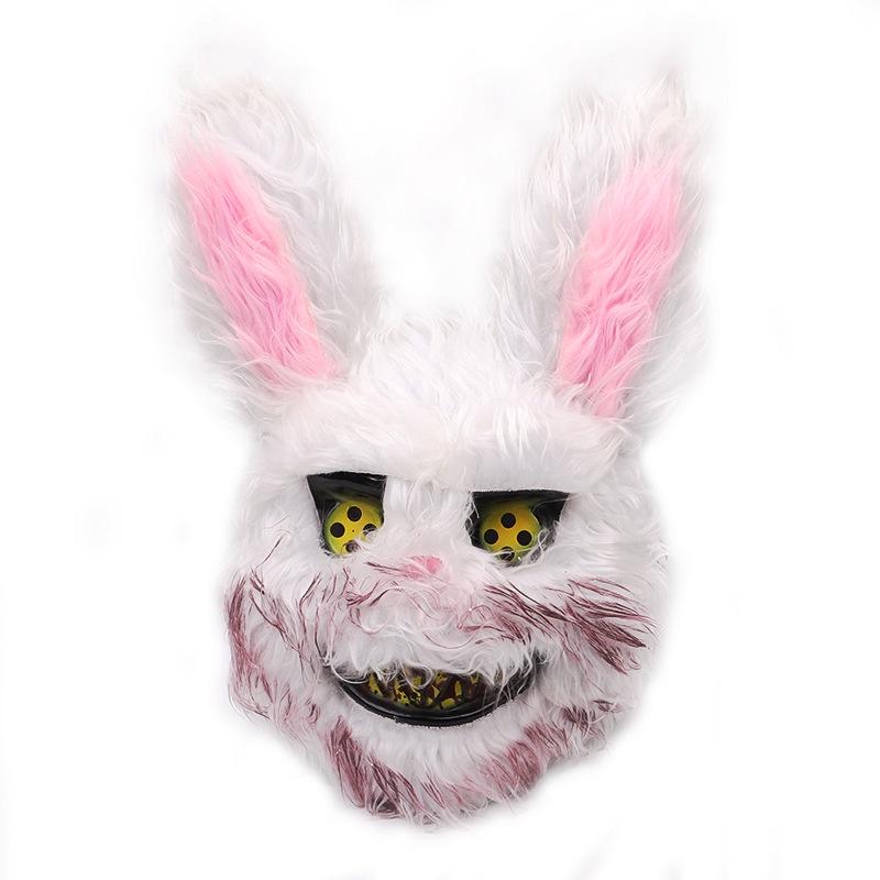 Halloween Creepy Bloody Bear Rabbit Mask For Cosplay Party Performance