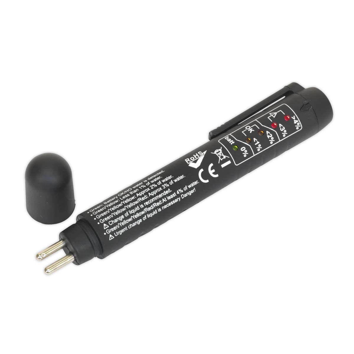 

Brake Fluid Tester Pen Automotive Brake Oil Test Tool With LED Indicator Moisture Detector