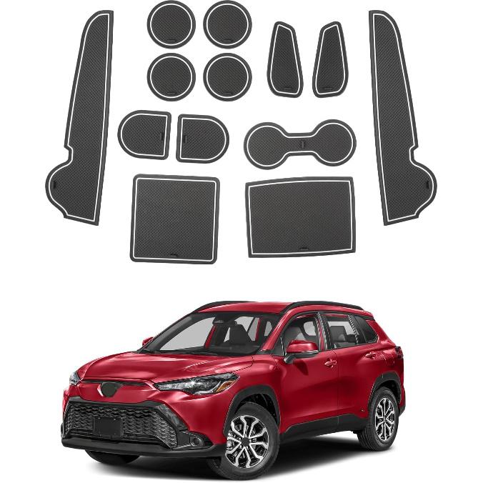 

SHAOHAO для 2025 2026 Toyoa Corolla Cross Килимки для центральної консолі для 2022-2024 2025 2026 Toyota Corolla Cross Аксесуари (L/LE/XLE/Гібрид S/Гібрид 2023-2026 Corolla Cross W