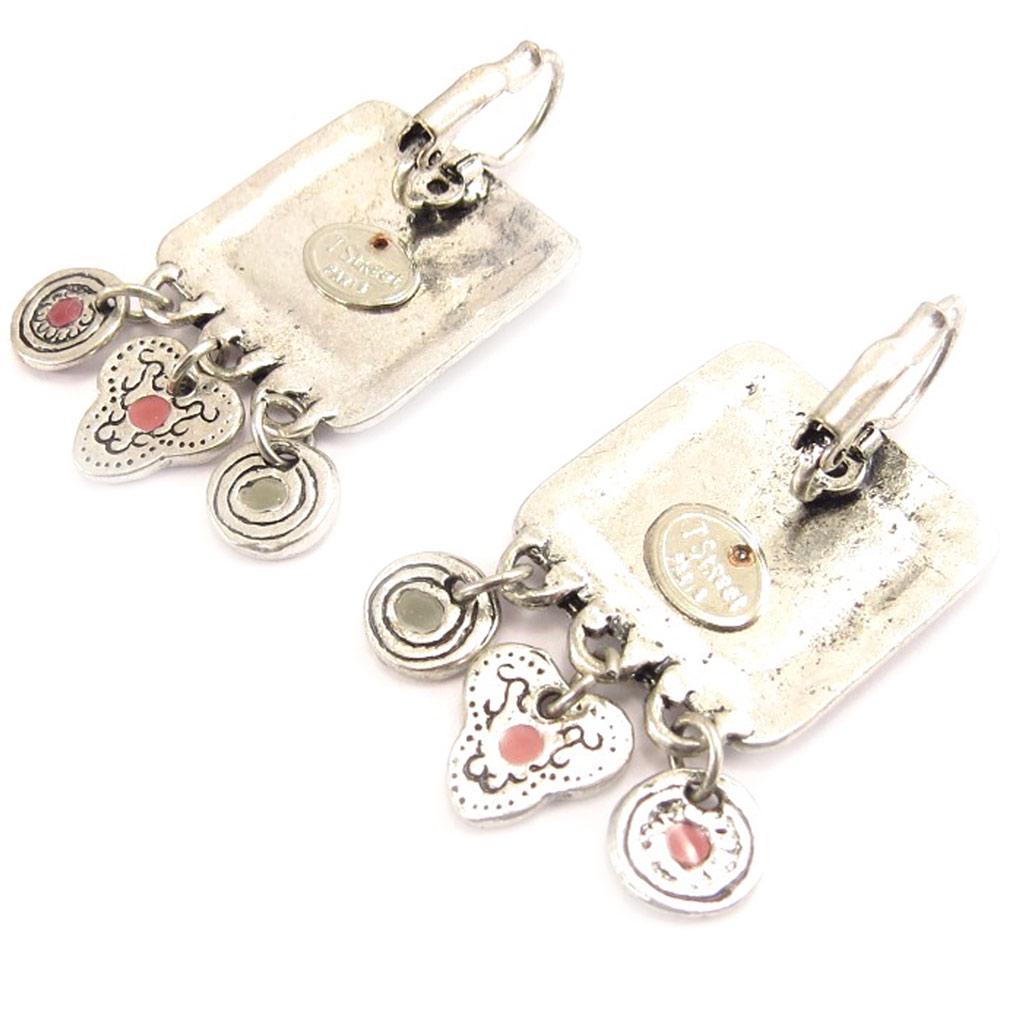 Les Trésors De Lily [C5267] - Pendientes colgantes de diseñador 'Anamaya' Rojo Cereza