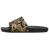 Baskets pour Homme Jeans Couture Slide Imprimé Baroque - Noir Or E74YA3SQ4-EZS365_EG89