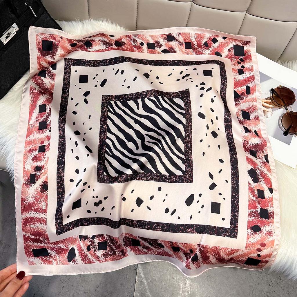 Silk scarf femininity small square scarf decoration 71 professional small square scarf silk scarf summer thin versatile scarf French headband