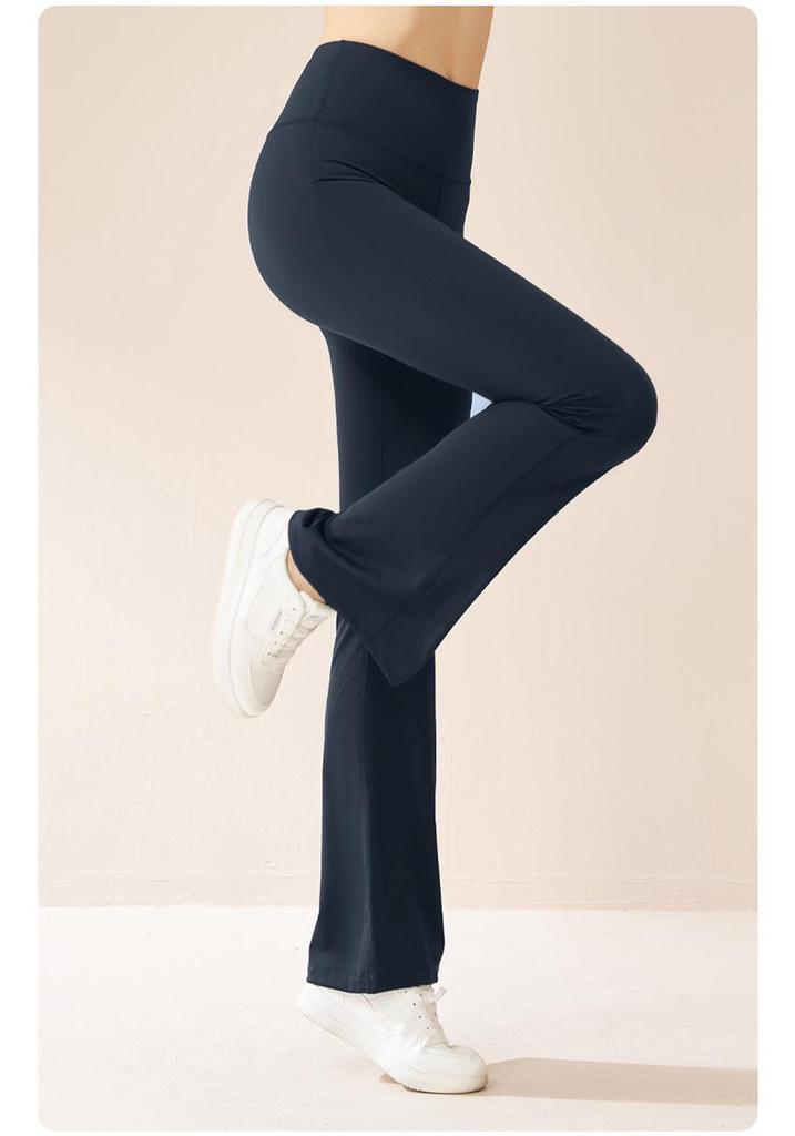 Seamless High-Waist Flare Yoga Pants: Butt-Lifting, Tummy-Control, Slimming, Stretchy, Wide-Leg for Women