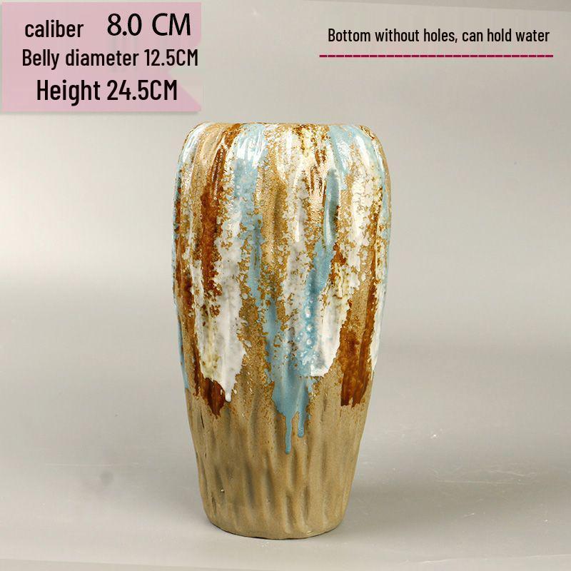 Retro čínská keramická váza: Dekorativní váza na květiny nebo pro hydroponii