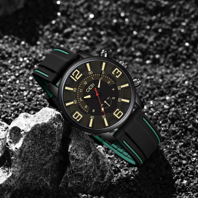 Men'S Silicone Watch Premium Waterproof Men'S Watch Niche Large Plate Quartz Men'S Watch