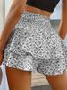 Women's Fashion Printed Wide Leg Shorts, Loose And Versatile Casual Pants