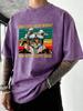 Oscar Whisky How Do You Copy T-shirt con Stampa Lavata da Uomo Cotone Morbido O-Neck Abbigliamento Vintage Streetwear per le Vacanze