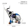 New Creative Resin Crafts Graffiti Colorful Elephant Ornaments Home Decor Living Room Foyer Desktop Ornaments Decorative Gifts
