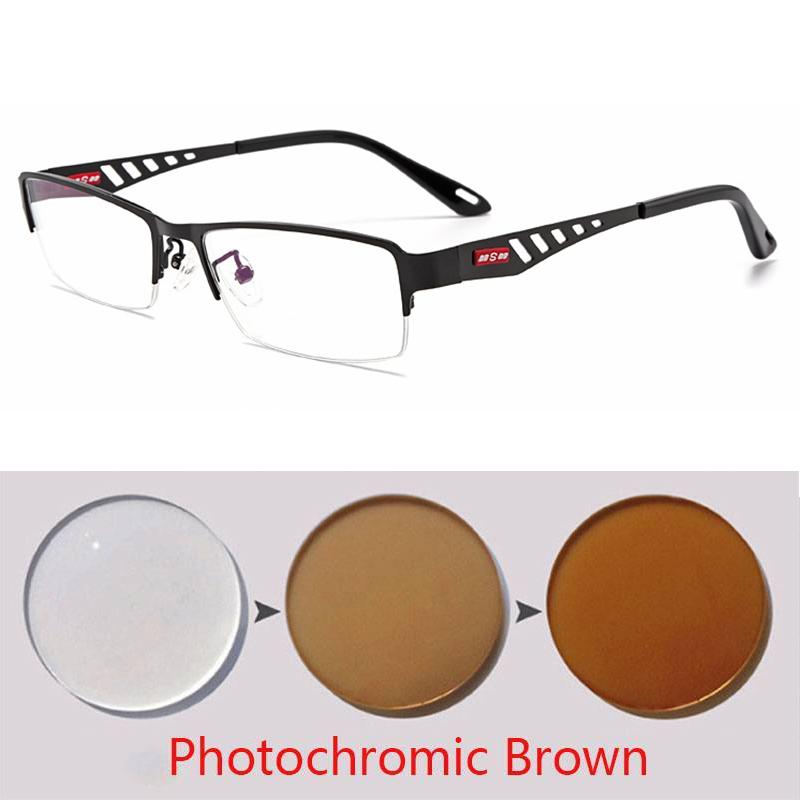 Photochromic Eye Glasses Men Women Myopia Eyeglasses Students Short Sight Eyewear 0 -0.5 -1 -1.25 -1.5 -1.75 To -6
