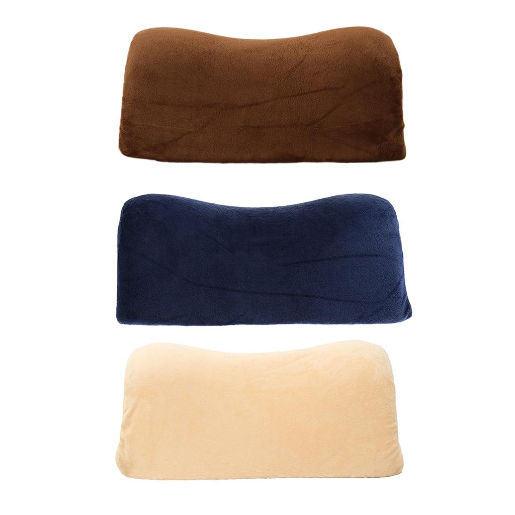 Portable Memory Foam Headrest Wedge Cervical Neck Support Orthopedic Pillow for Home or Travel