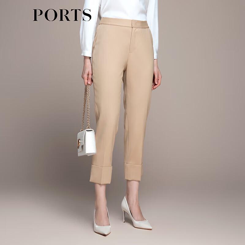 PORTS Women's Slim-Fit Wool-Blend Cropped Trousers