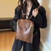Soft-faced commuter backpack autumn and winter new retro fashion casual versatile handbag feeling backpack bag
