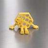 3D Printed Honeycomb Bee Ornament, with Flexible Leg Joint Design, Durable PLA Articulated Toy, No Assembly Needed Toy for Kids Bee Lovers