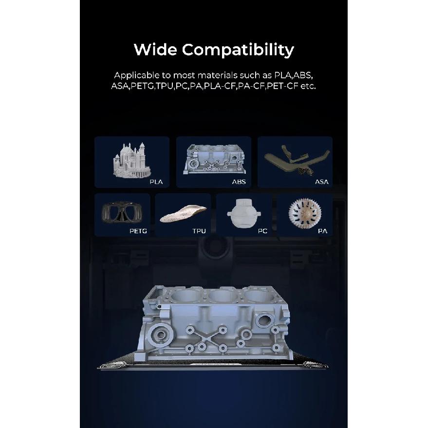 Creality Official original K1C PEI Build Plate Without Soft Magnetic Sticker 235x235mm K1C Printing Plateform Board Frosted
