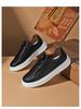 Cardile Crocodile Men's Autumn Skate Shoes: Comfortable, Thick-Soled, Slip-On Leather Casuals