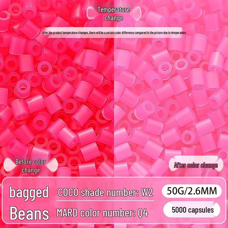 Mard Family Perler Beads P Series Pearlescent Colors 2.6mm Refill Pack - 50g Fused Beads