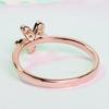 European and American High Nd Jewelry Small Daisy Rose Gold Ring Personality Tail Ring