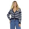 Womens/Ladies Striped V Neck Cardigan