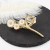 1pc New Drip Oil Gripper Alloy Daisy Charm Back of Head Disc Hair Shark Clip Hair Accessories Elegant Large Hairpin Female
