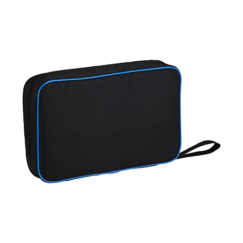 MIZUNO Table Tennis Soft Case for 2 Clubs, 83JD3010, Black x Blue