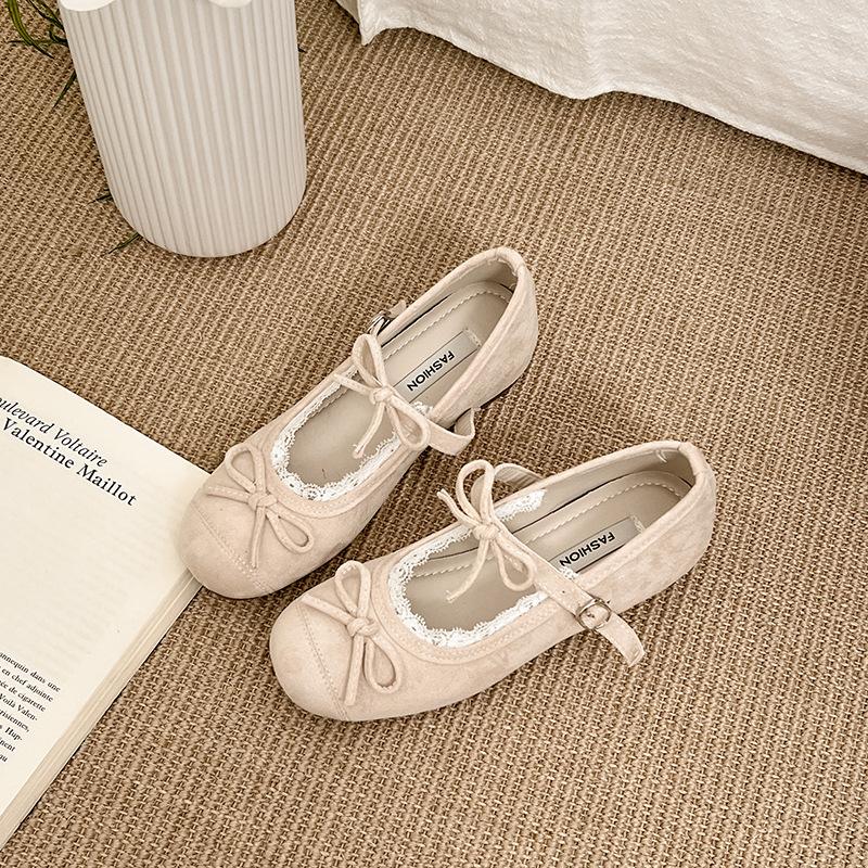 Cute Lady Style Elegant Soft Sole Not Tired Feet Mary Jane Shoes Spring and Summer New Gentle Temperament Ballet Evening Shoes