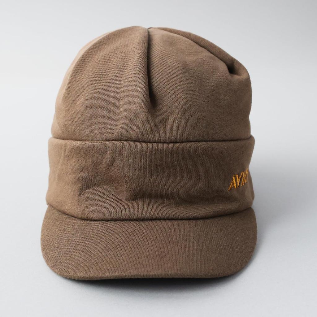AVIREX Sweat Knit Cap with Newsboy Work Military Watch Brown Men's Brim, Cap, Cap, Style, Golf, Cap, glt-av019,