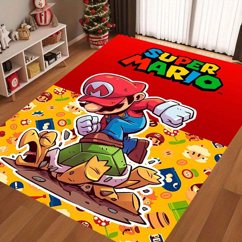 The New 2026 Super Mario Bros. Rug Is Suitable for Home Décor In Game Rooms, Bedrooms, Living Rooms, Sofa Areas, and More.