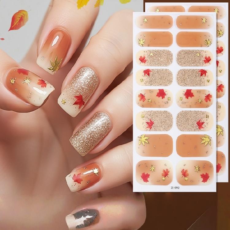 Fast Polish Decals Scratch Proof Wraps Nail Strips for Daily Wear Fashion Individual Chip Resistant, Long Lasting