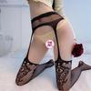 Sex Stockings Suspenders Pajamas Uniform Seduction Pure Desire Fishnet Stockings Suspenders Pantyhose 5
