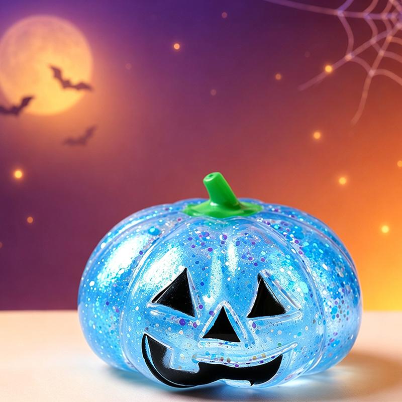 Kürbis Squishy Spielzeug Anti-Stress Sensorisches Fidget Spielzeug Weicher Malzzucker Stressball Langsam-Rückprall Entspannungsspielzeug Halloween Geschenke