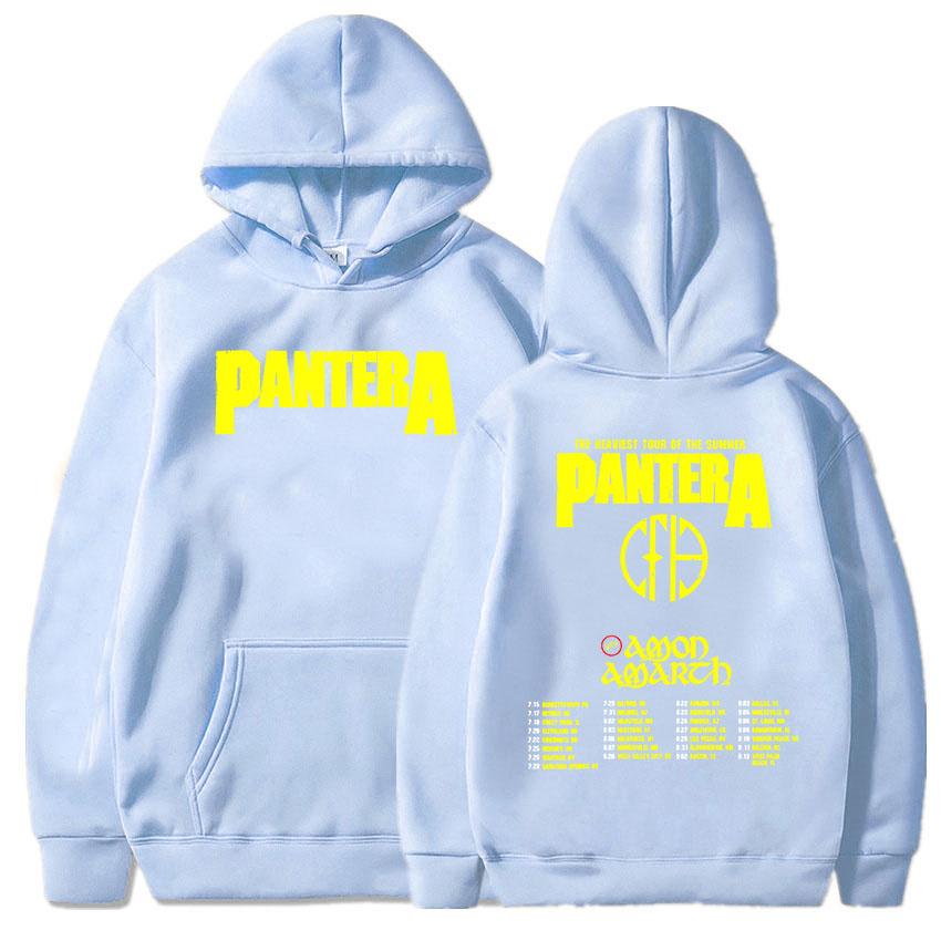 Pantera Heaviest Tour of The Summer 2025 Hoodies Long Sleeve Grunge Fashion Sweatshirts Unisex Streetwear Men Print Top