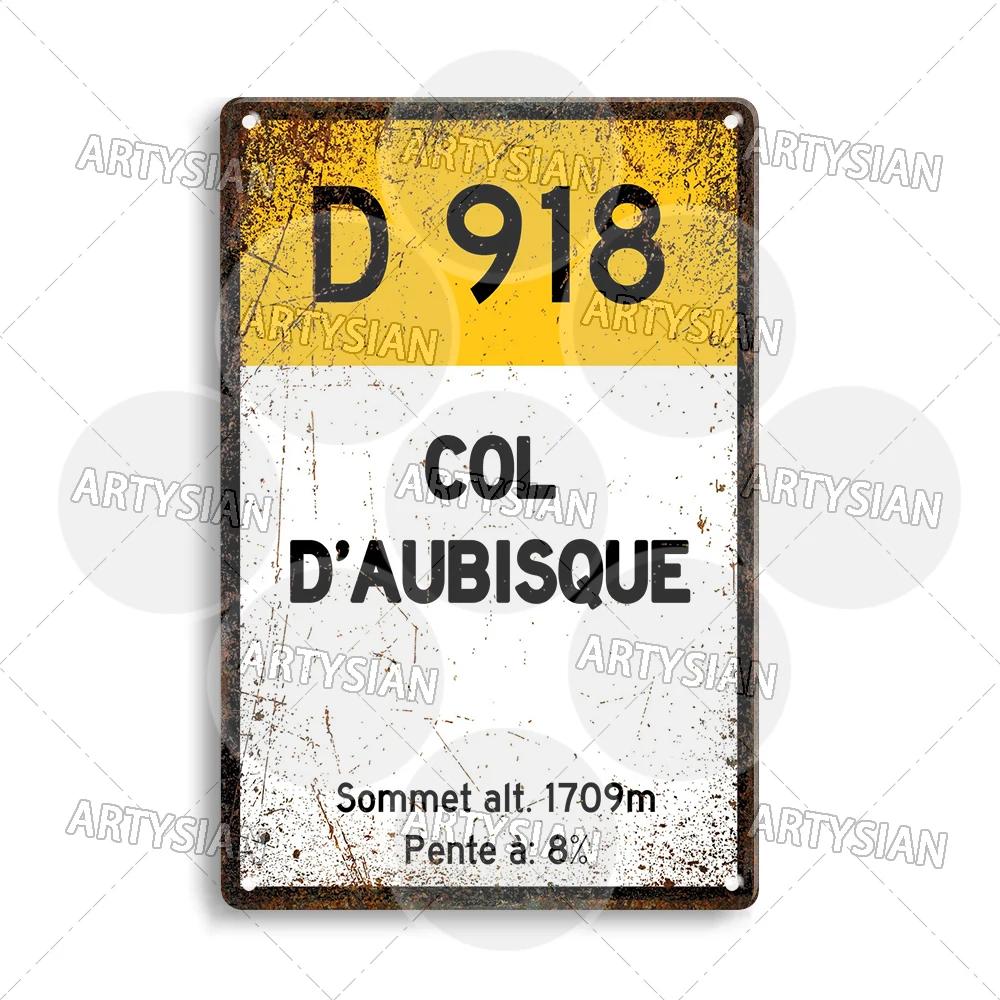 Turul Franței Ciclism Placă metalică Reper ALPE d'HUEZ Col D'Aubisque Col du Granon Peyresourde d'IZOARD l'ISERAN BONETTE