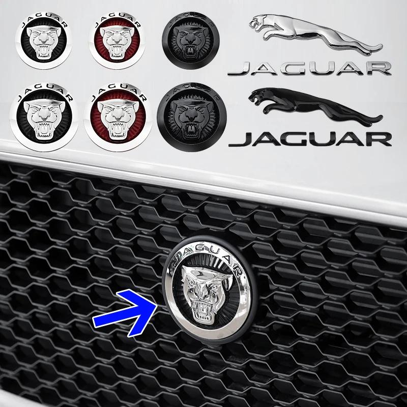 Car Front Grille Hood Rear Trunk Badge Logo Emblem letter Sticker For Jaguar XF XJ-S XJ-6 X-Type XE F-PACE XK8 XK XKR XFR SS3