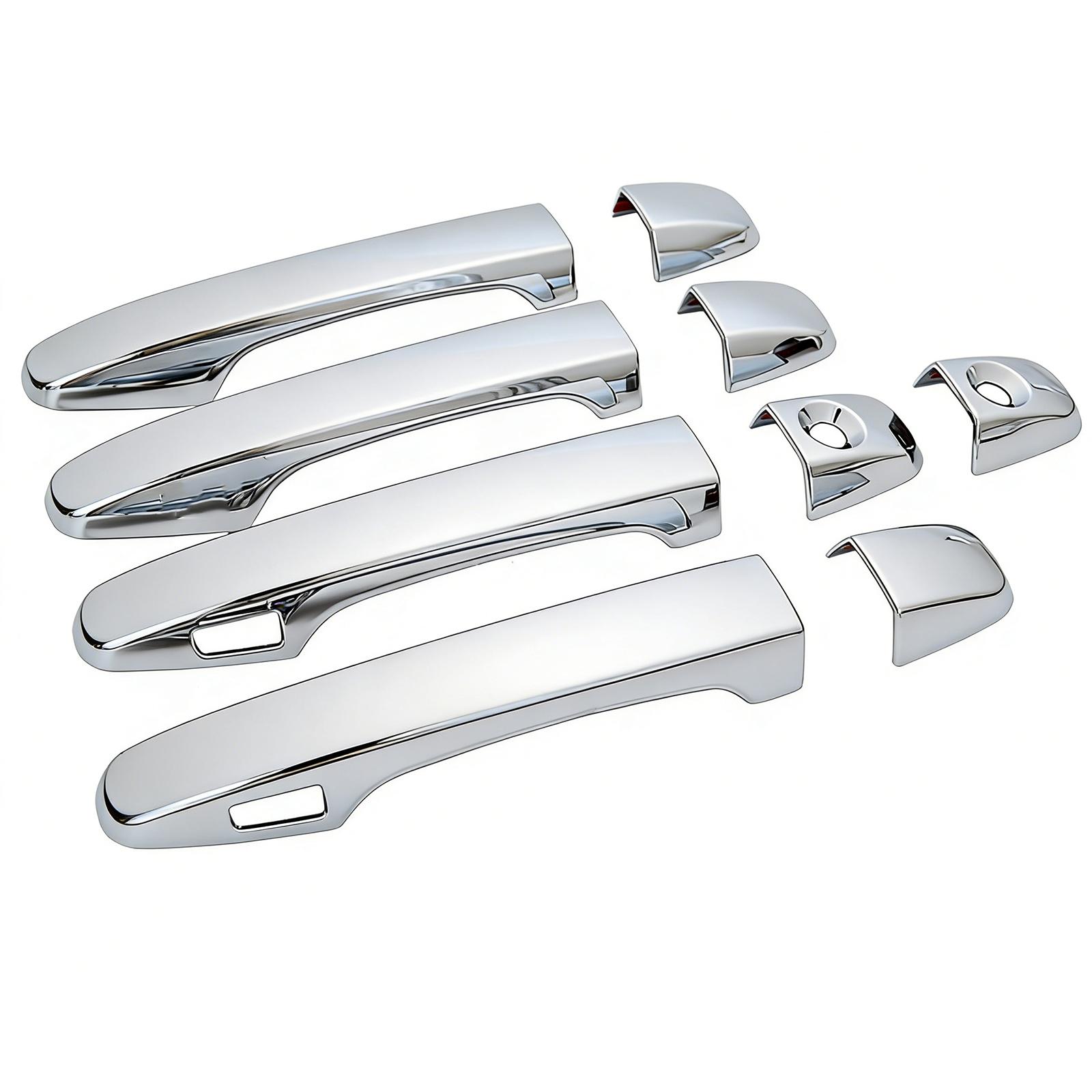 

For Toyota Prius XW30 Venza Sienna 2011-2013 Chrome Car Accessories Plated Door Handle Bowl Cover Trim Paste Style Replacement срібний