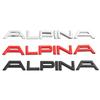 3D Metal Chrome Black Alpina Letters Rear Boot Trunk Stickers Fender Emblem Badge Decals B7 B6 D4 D5 Car Styling Accessories