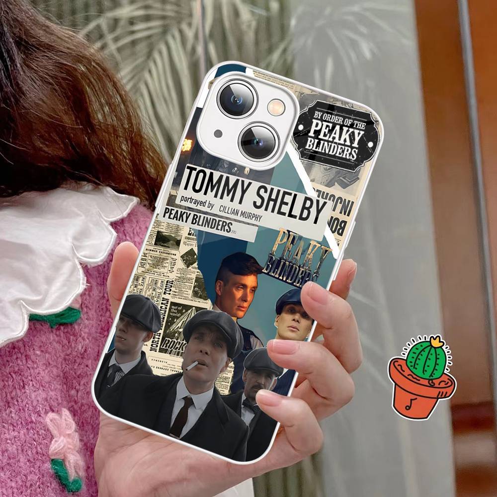 Movie P-Peaky B-Blinders TV For IPhone 14 13 12 Mini 11 Pro XS Max X XR 14 Plus Tempered Glass Cover