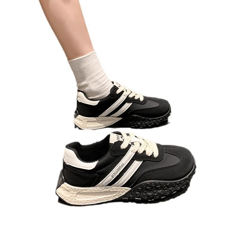 Retro small waist waffle Forrest Gump shoes women's 2025 spring new popular dad shoes lightweight sports training women's shoes