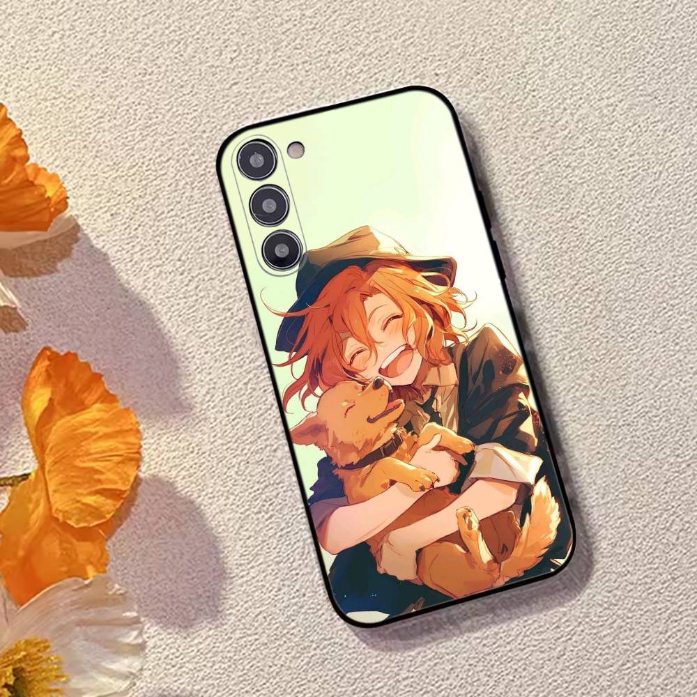 Bungo Stray D-Dogs Nakahara Chuuya Phone Case For Samsung Galaxy A73,A72,A71,A70,A53,A52,A51,Soft Silicone Black Cover