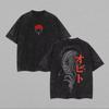 Naruto Obito Uchiha T Shirt Mask Vintage Acid Wash Streetwear Comfortable Retro Anime Graphic Men Tees Top Clothing 2026 Summer