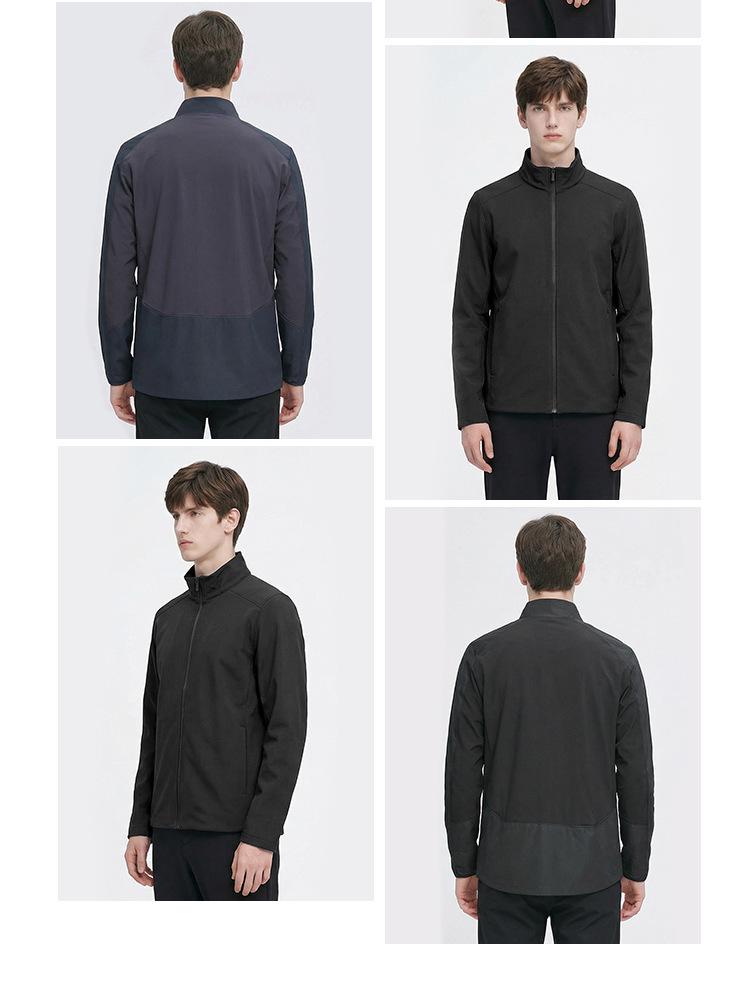 Cross2026 Men's Spring Casual Windproof Waterproof Stand-up Collar Jacket