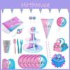 Elegant Baby Gender Reveal Party Decoration Boy Or Girl Disposable Tableware Set