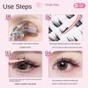 Makeup Self-adhesive Lash Clusters Extension Glue Free False Lashes Fake Eyelashes  Women/Girls
