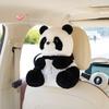 Boîte à mouchoirs de voiture Panda Mignon Boîte à mouchoirs suspendue pour siège de voiture Cartoon Créatif Boîte à mouchoirs de voiture en Peluche
