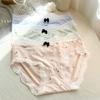 4PCS Lace Pattern Underwears Bowknot Polka Dot Underpants Sexy Cute Style Panties Transparent Briefs M-XL Seamless Panty