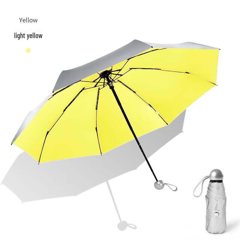 XuQing Women s Titanium Silver Coating Foldable Umbrella