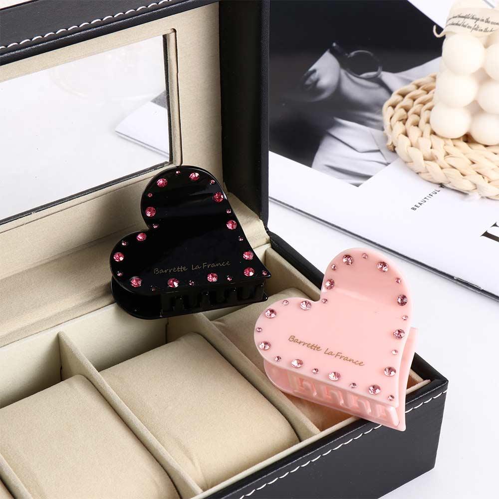 Acetate French Female Hair Accessories Love Hair Claw Korean Style Grab Clip  Hair Clip