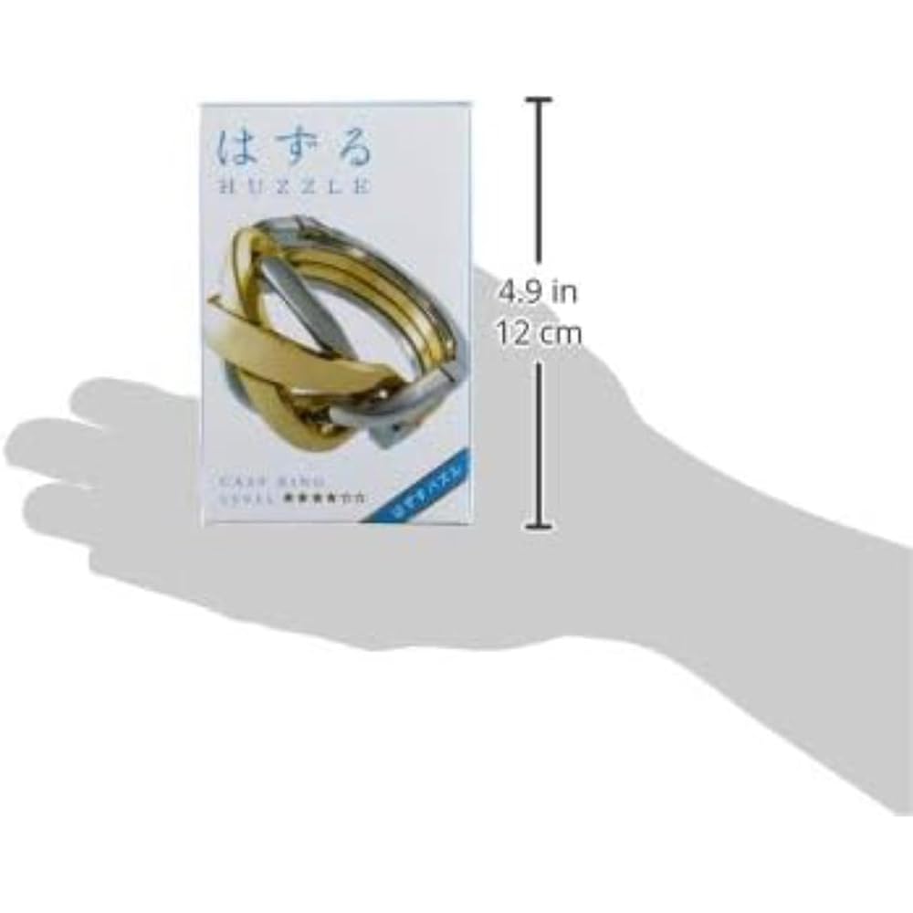 Hanayama Cast Ring Puzzle Level 4 Difficulty Brain Teaser Game